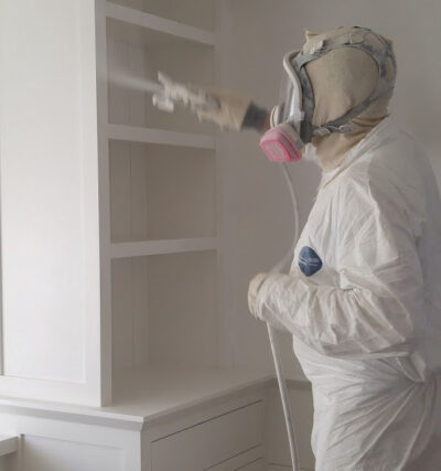 jp giorgi painting interior spray application